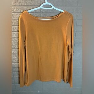 Banana Republic Women's Rust Long Sleeve Top